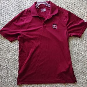Men's Under Armour Garnet South Carolina Gamecocks Polo size S